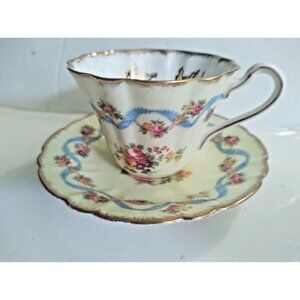 Royal Stafford Porcelain Cup & Saucer Special Occasion Series Happy Birthday